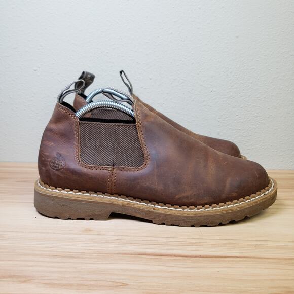 Georgia Giant Women's Size 10 Brown Leather Work Boot Shoe Slip & Oil Resistant - Picture 4 of 7